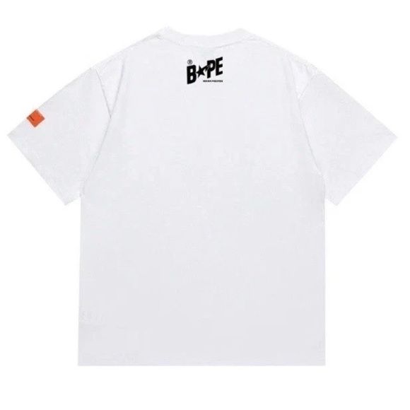 Bape X Heron Preston White T-Shirt New - Picture 2 of 7